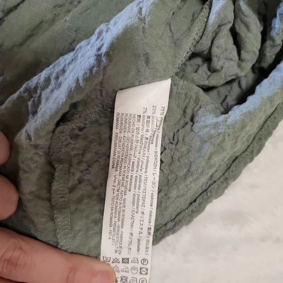 Zara Green Long Sleeve Flutter Sundress - Picture 5 of 9